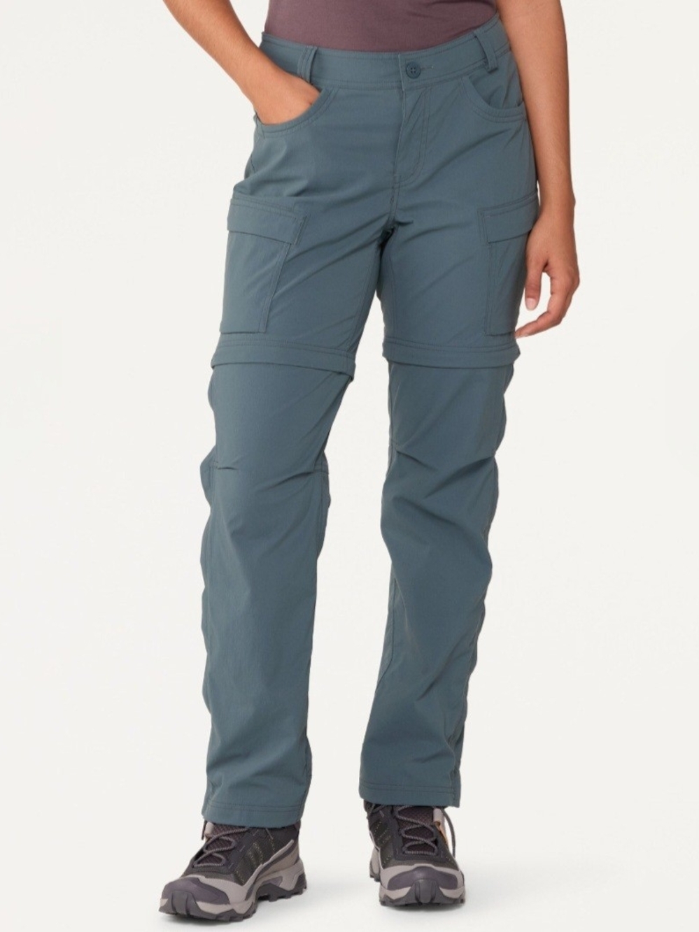 REI Women's Slate Blue Convertible Cargo Pants